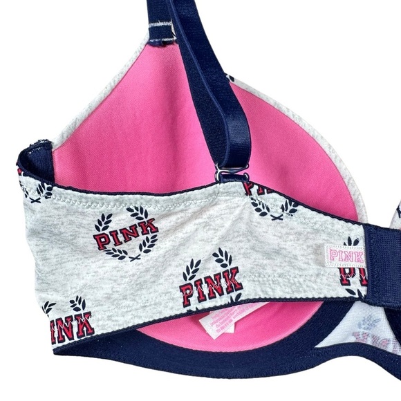 PINK VICTORIA’S SECRET Logo Wear Everywhere Super Push-Up Bra - Picture 6 of 10